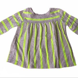 Cat & Jack Neon Striped Top 4T